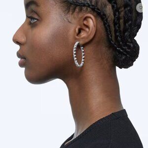Swarovski 5602230 Ortyx earrings jewelry hoops hoop white gold crystal new